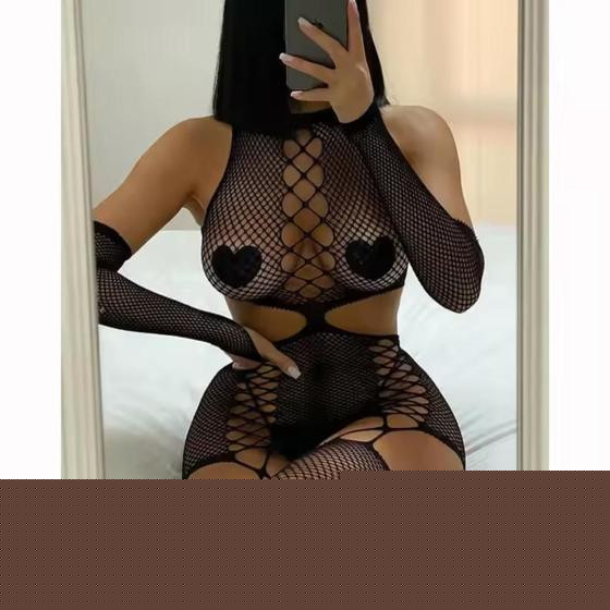 Imagem de Body lingerie sexy - Meia calça transparente, feminino
