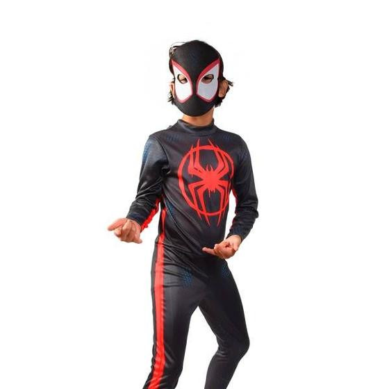 Imagem de Fantasia Infantil Marvel Homem Aranha Negro Miles Morales