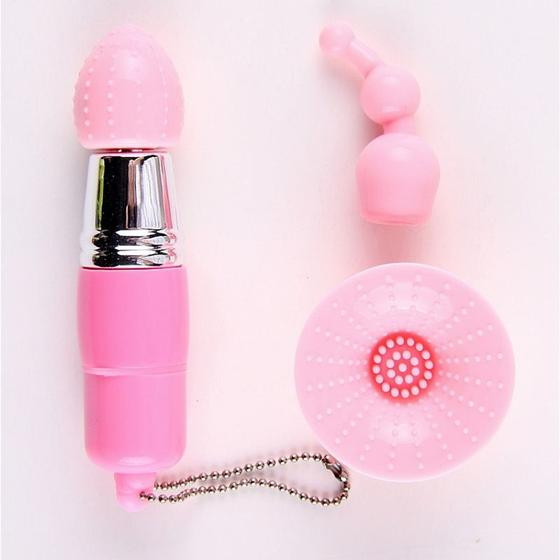 Imagem de Vibrador Feminino Estimulador de Clitóris e Mamilos Discreto 3 em 1