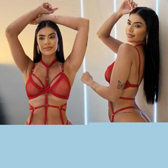 Lingerie Sexy Tiras Sem Bojo Calcinha Fio Dental Sensual - Like4you