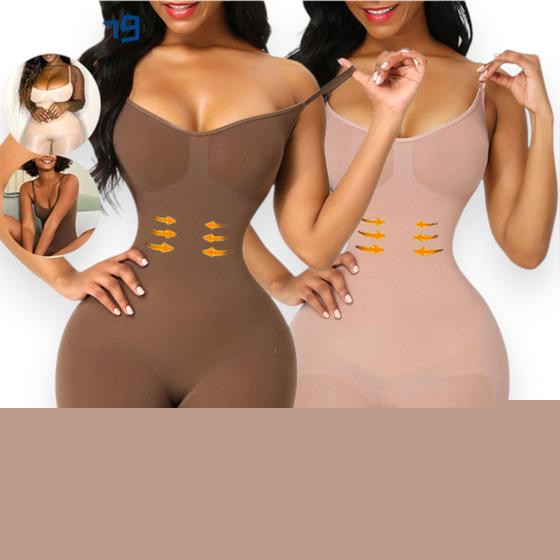 Imagem de Body Macaquinho Feminino Costa Nua Bori Afina Cintura empina bumbum Alta Compressão Cinta Modeladora