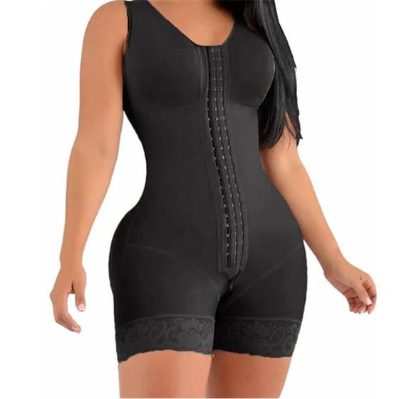 Imagem de Body Cinta Modeladora Efeito Bumbum Grandão Triplo Ajuste Frontal