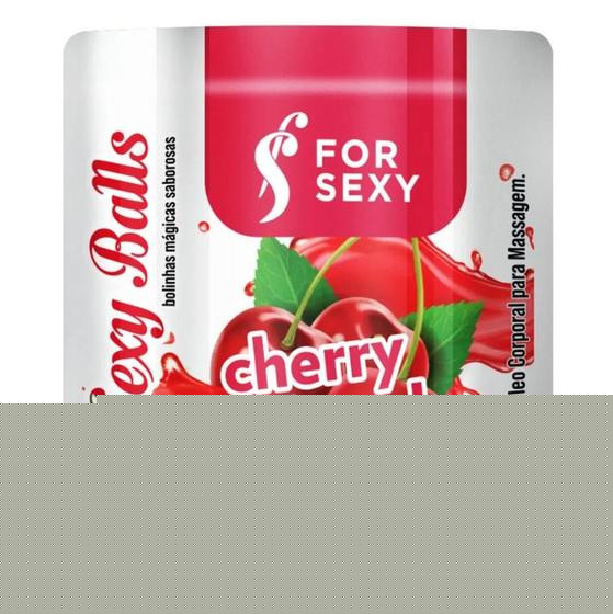 Imagem de Sexy Balls - Bolinha Mágica Beijável Cereja Excitante e Lubrificante c/ 3 unidades - For Sexy