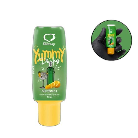 Imagem de Yummy Drinks Gel Beijável Térmico Para Oral - Gin Tônica