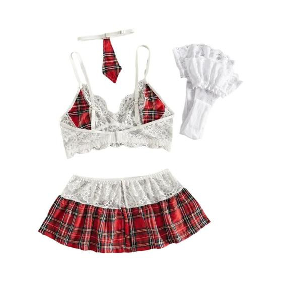 Conjunto De Lingerie Sexy Transparente Com Sutiã E Calcinha Fio Dental Exótico Para Mulheres - others