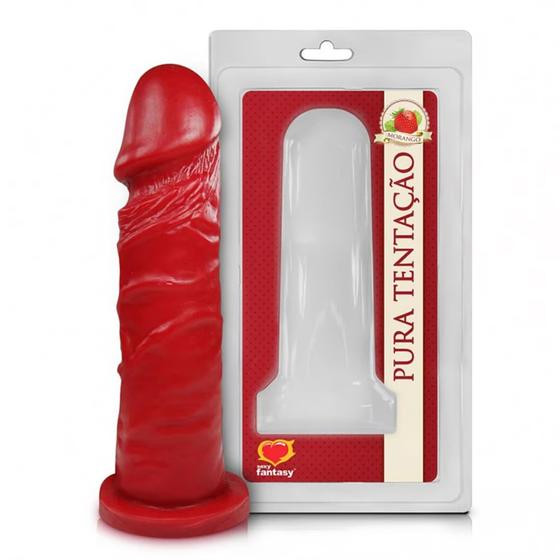 Prótese Aromática de Morango 15x4 - Sexy Fantasy