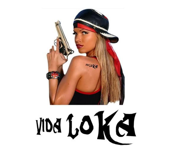 Imagem de Tatuagem Temporária Vida Loca Bandida Sexy Estilo