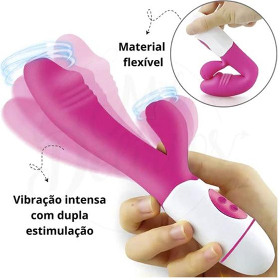 Imagem de Vibrador Feminino Sexual em Silicone Ponto G 30 Níveis de Vibração