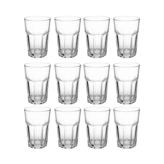 Kit 12 Copos de Vidro 350ML Vitamina, Sucos ou Smoothies - PRATICASA
