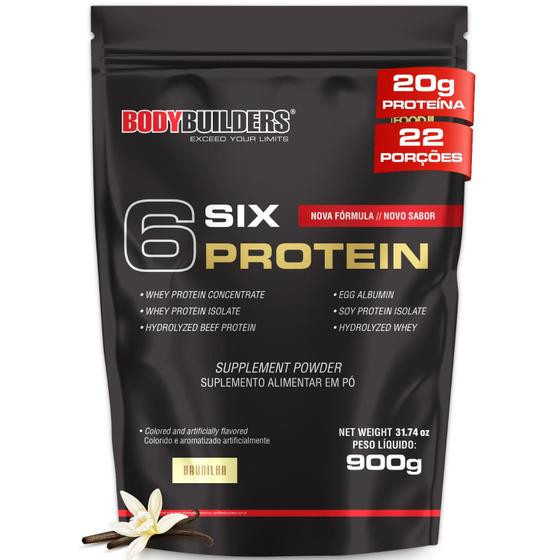 Whey Protein Concentrado 6 Six Protein 900g - Bodybuilders