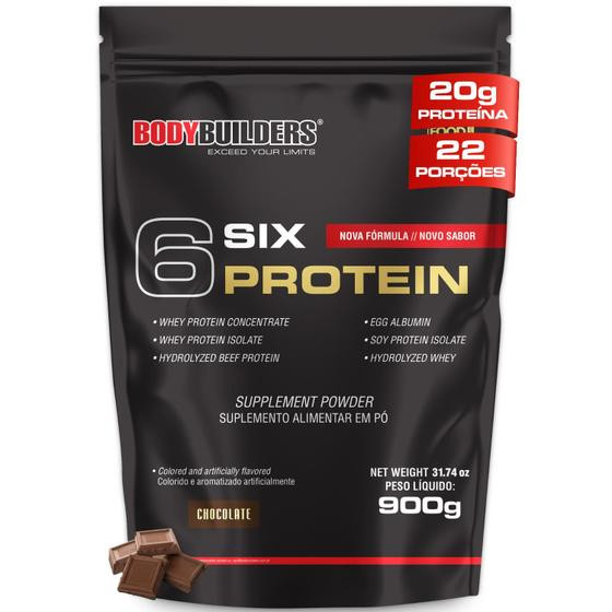 Whey Protein Concentrado 6 Six Protein 900g - Bodybuilders
