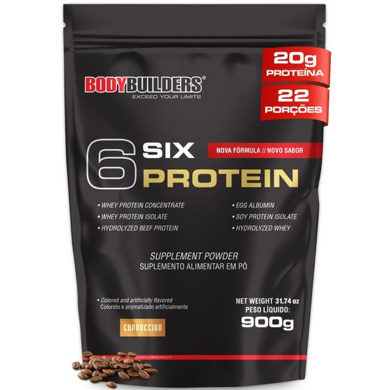 Whey Protein Concentrado 6 Six Protein 900g - Bodybuilders