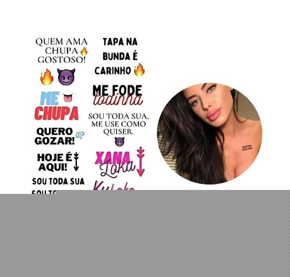 Tatuagens Temporárias Eróticas Carnaval Modelo Sexy 16X10Cm - 3I