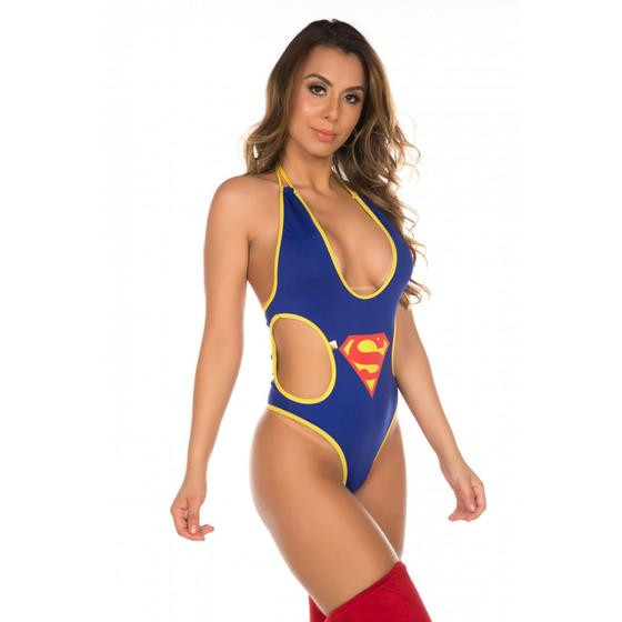 Kit mini fantasia body super girl pimenta sexy