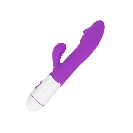 Vibrador Rabbit Roxo Ponto G e Clitóris Recarregável - Sexy import