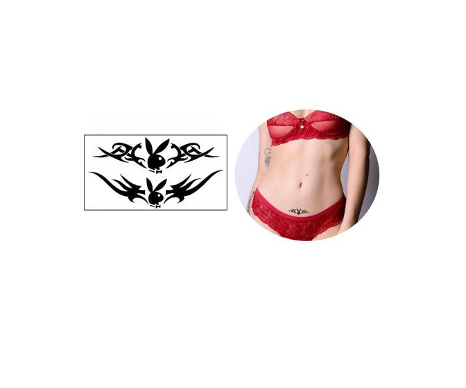 Tatuagem Temporária Tribal Playboy Coelho Sexy - 3I