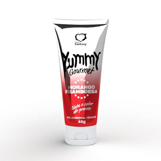 Lubrificante Gel para Sexo Oral Yummy Gourmet Morango Framboesa - Sexy Fantasy