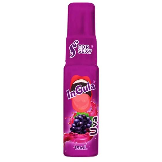 Dessensibilizante p/ sexo Oral InGula Sabor Uva - Spray 15ml Garganta Profunda - For Sexy