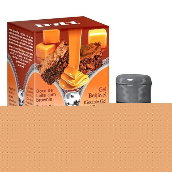 Gel Térmico Beijável Sabor Doce de Leite com Brownie 40ml Sexo Oral Sex Shop Fruit Sexy - INTT