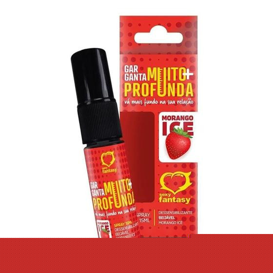 Anestésico oral spray garganta muito mais profunda beijável - SEXY FANTASY