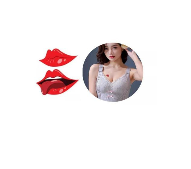 Tatuagem Dupla Boca Sexy Temporária Modelo - 3I