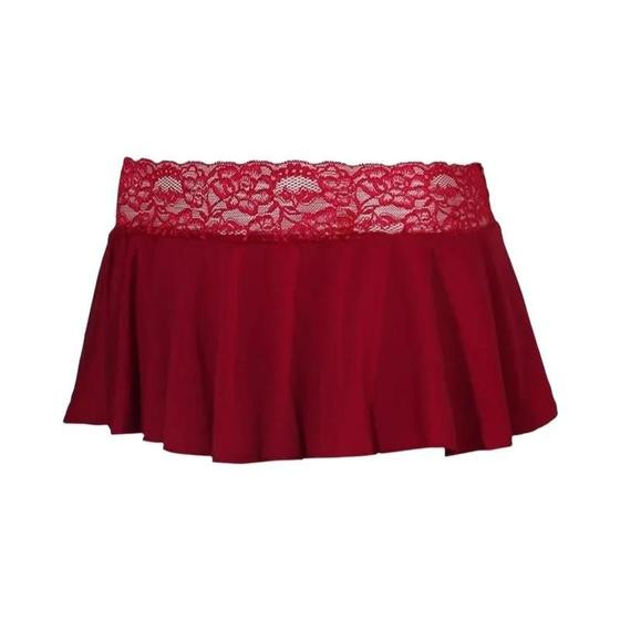 Saia Mini De Renda Em Cor Sólida Para Mulheres, Verão, Sexy, Ultra Curta, Nova Moda 2024 - others