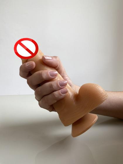 Imagem de Prótese Maciça Com Escroto Ventosa 16 X 3,5Cm Sexy Fantasy