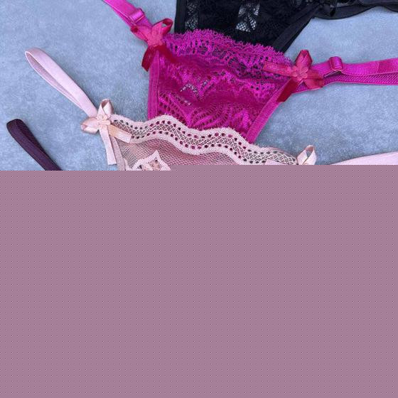 Imagem de Kit c/6 Calcinhas Fio Duplo Com Regulagem Rendada Sexy