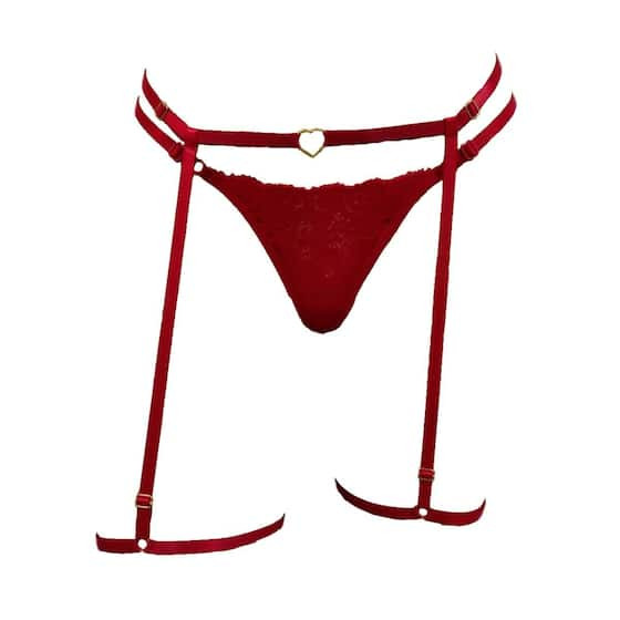 Imagem de Calcinha de Renda com Cinta Liga Regulável