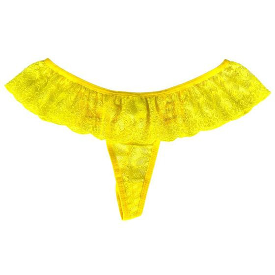 Imagem de Calcinha Renda e Tule Transparente Lingerie Te Quero Sexy