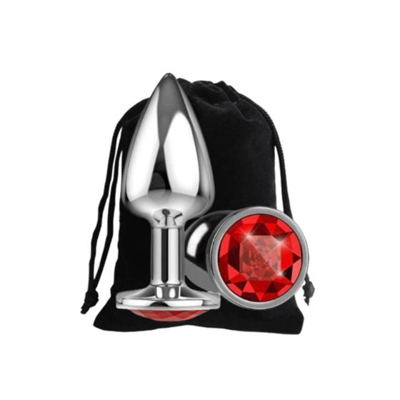 Imagem de Plug Anal em Aço com Joia Tamanho P