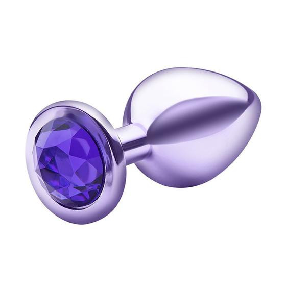 Imagem de Plug Anal Médio Lite Plug com Joia - Roxo