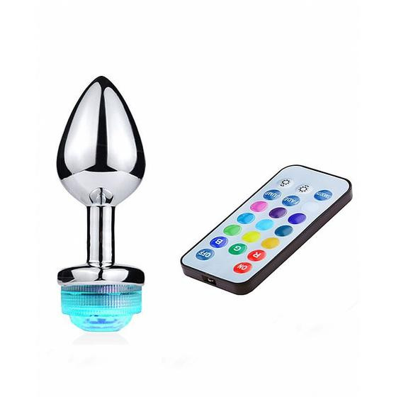 Imagem de Plug Anal com Led Tamanho Pequeno 13 Cores
