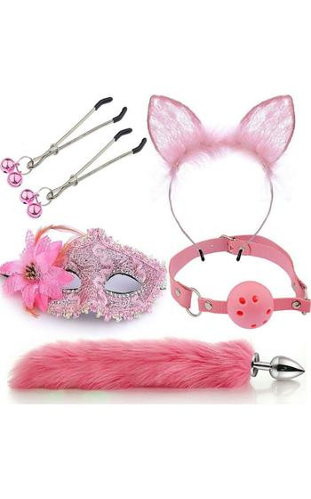 Imagem de 7343 Kit Rabo Raposa c/ Orelhas