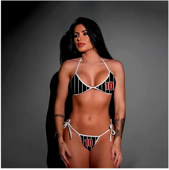 Imagem de Mini Fantasia Torcedora Corinthiana Pimenta Sexy