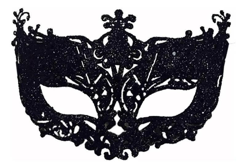 Imagem de 2X Máscara Veneziana Glitter Luxo Sexy Onlyfans Camgirl Camb