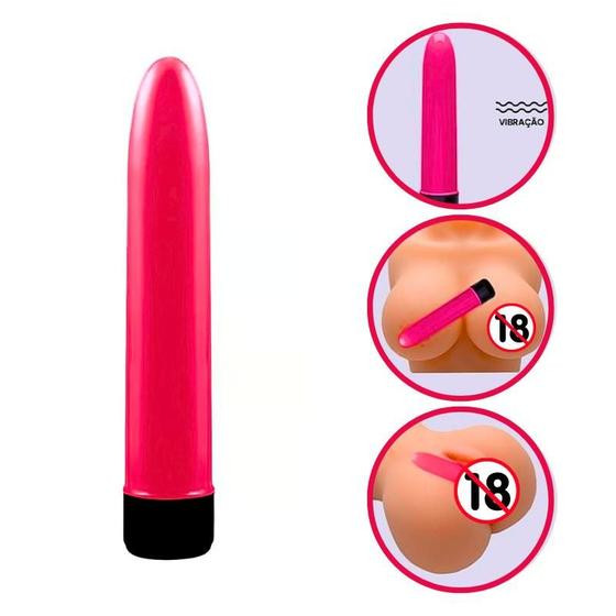 Vibrador Personal Liso de 18 cm Pink - Sexy Import
