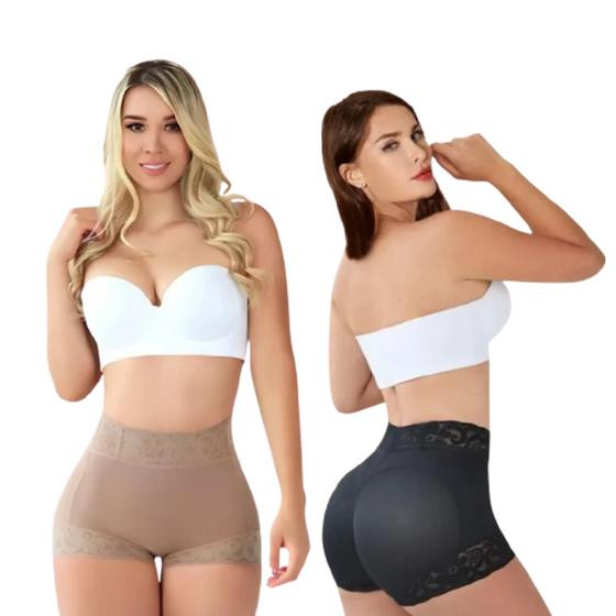 Imagem de Calcinha lipo kit 2 modeladora empina bumbum