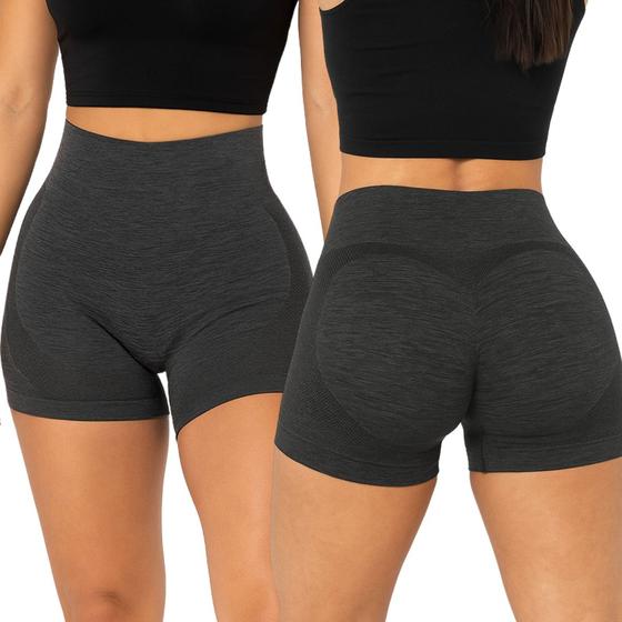 Imagem de Short Bermuda Modeladora Empina Bumbum para Academia Yoga Treinos Alta Elasticidade Tamanho Unico