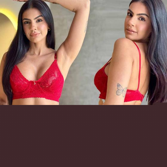 Imagem de Conjunto De Lingerie Sensual Meia Taça Renda Calcinha Regulagem Sexy