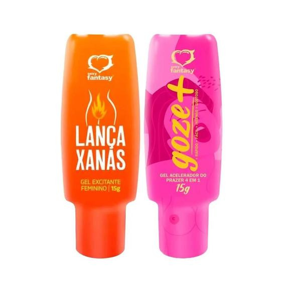 Imagem de Kit Feminino com Gel Excitante Estimulante Térmico e Gel Sensações Intensas