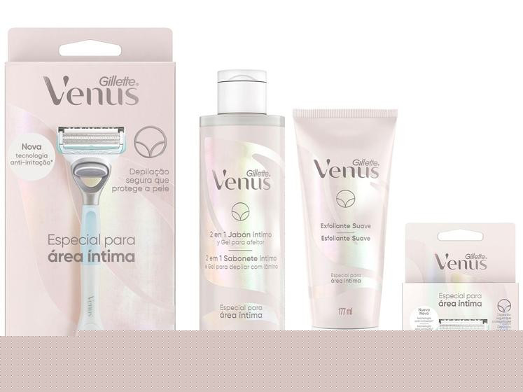 Imagem de Kit Depilação Vênus Gillette Creme Esfoliante