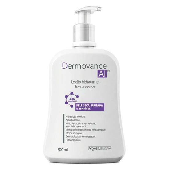 Dermovance AI Loção Hidratante Face e Corpo para Peles Secas, Irritada e Sensível 500ml
