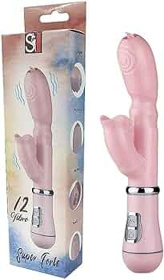 Imagem de Vibrador Ponto G Clitóris Com Língua 12 Vibro Sexy Import