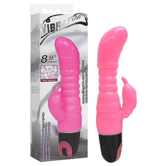 Vibrador ponto g duplo motor 17cm - SEXY IMPORT