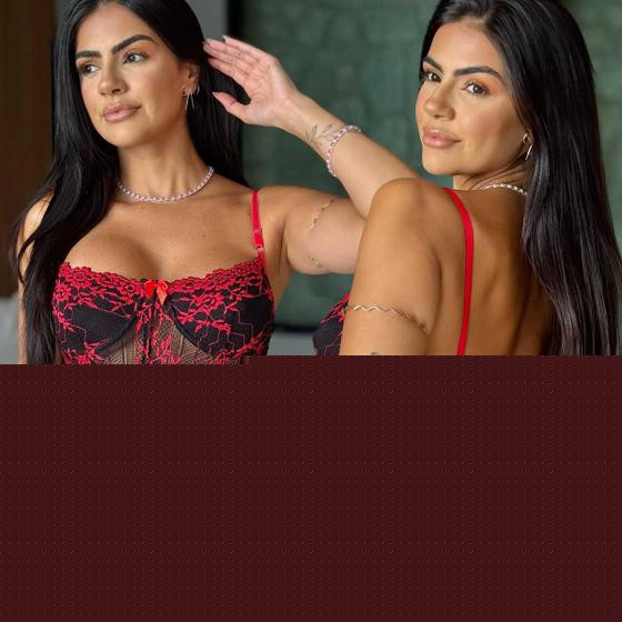 Imagem de Lingerie Feminina Sexy Calcinha Fio Dental Corpete Rendado