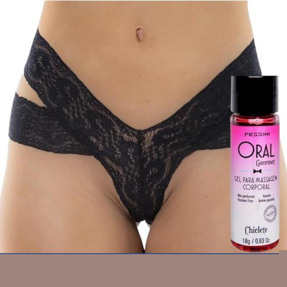 Imagem de Tanga Chick Tiras Sexy Pimenta Sexy acompanha Oral Cosmético