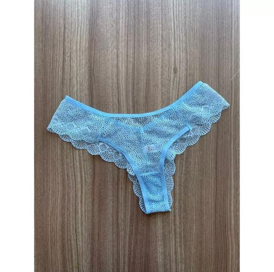 Kit com 5 Calcinhas em Renda Fio Dental Sexy Lingerie Feminina Sensual Moda Intima - .