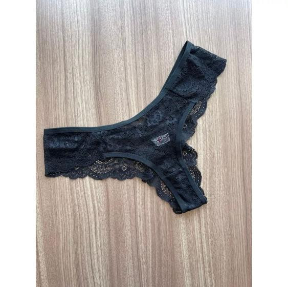 Kit com 5 Calcinhas em Renda Fio Dental Sexy Lingerie Feminina Sensual Moda Intima - .