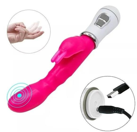 Imagem de Vibrador Feminino Rabbit 2 Em 1 Super Potente - RECARREGÁVEL
